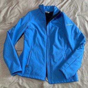 Blue Columbia Fleece-lined Winter Coat